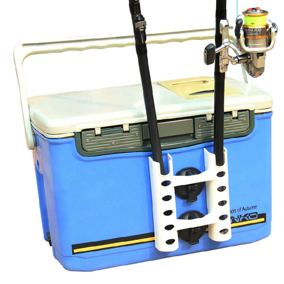 ZANLURE Double Tube Fishing Rod Holder Portable Stand Pole Multifunction Shaft Support Tube Socket