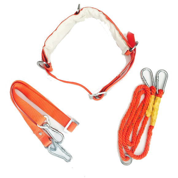 W-Y Type Orange Aerial Work Rope Full Body Climbing Rope Belt Security Outdoor Mountaineering Belts