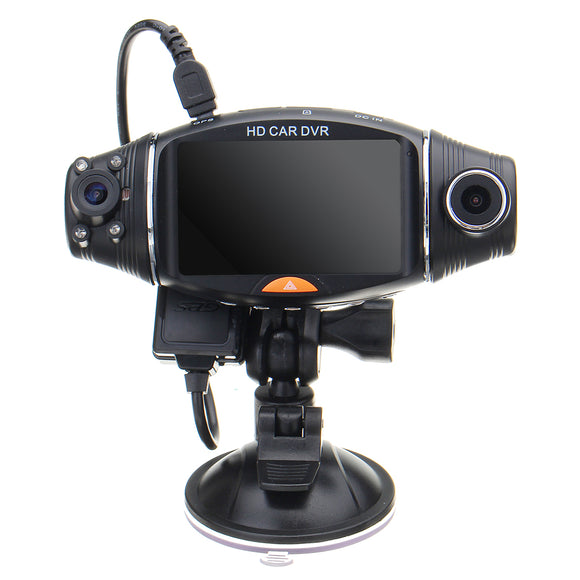 2.7 Inch 1080P Car HD Dual Camera Driving Recorder GPS Track Gravity Induction Kit