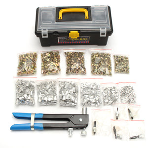 1064Pcs M3 M4 M5 M6 M8 Blind Rivet Nut Rivnut Nutsert Insert Tool Set Kit