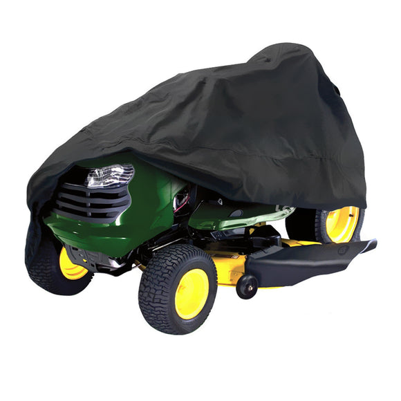 182x111x116cm Black Waterproof Riding Lawnmower Tractor Cover UV Protection Outdoor Storage
