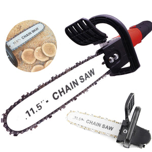 11.5 Inch Chainsaw Bracket Woodworking Tool Change 100 Angle Grinder Into Chain Saw