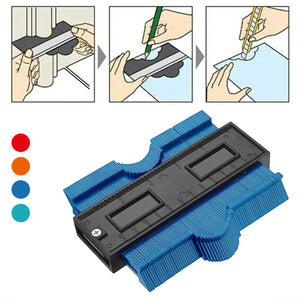 5 Profile Gauge Tiling Laminate Tiles Edge Shaping Wood Measure Ruler"