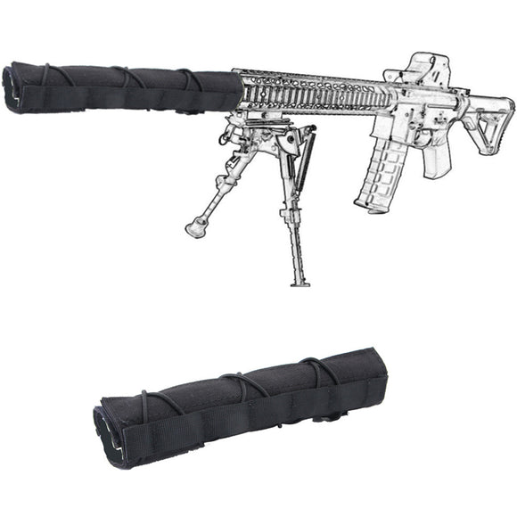 Tactical Hunting Airsoft 22cm Silencer Suppressor Mirage Heat Cover Shooting Muffler Baffler