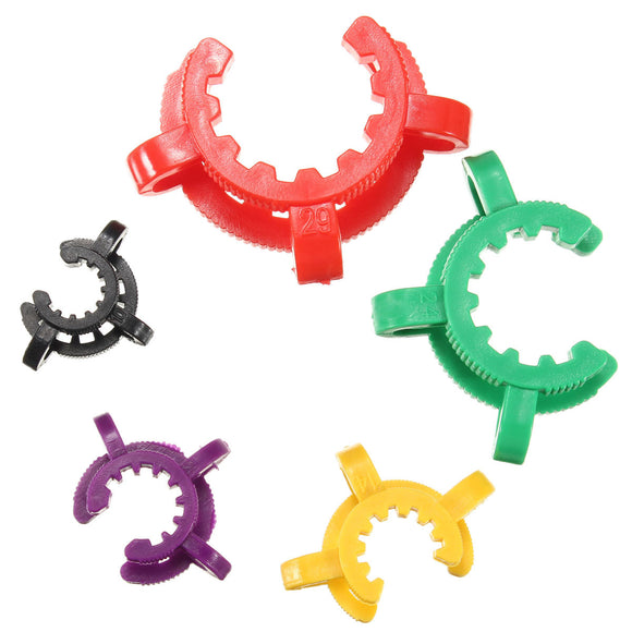 10Pcs Lab Plastic Clamp Clip Keck for Taper Glass Ground Joint 10/12/14/19/24/29/34/40/45#