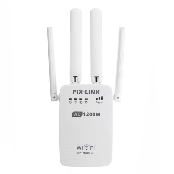 1200Mbps Dual Band 2.4G 5G Wireless WiFi Repeater Router WiFi Extender AP