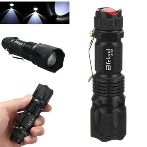 Elfeland XPE 600LM 3Modes Zoomable Mini EDC LED Flashlight AA/14500