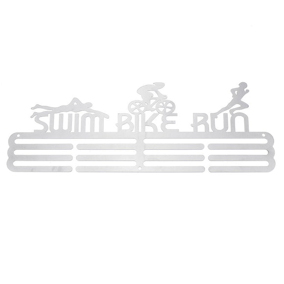 Stainless Steel Medals Swim Bike Run Hanger Metal Display Rack Holder Screws