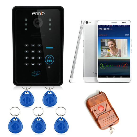 ENNIO SYWIFI002IDS WIFI Video Door Phone System with Card Unlock Function Remote Wireless Control