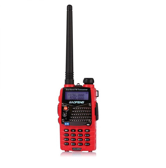 Baofeng UV-5RA Red Dual Band Handheld Transceiver Radio Walkie Talkie