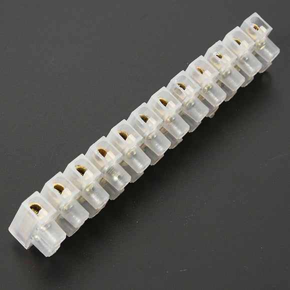 Excellway PB02 3A Screw Terminal Block Connector 12 Position Barrier Terminal Blocks