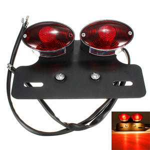 Motorcycle Tail Brake Light Indicator Rear Licence Plate Red Lamp