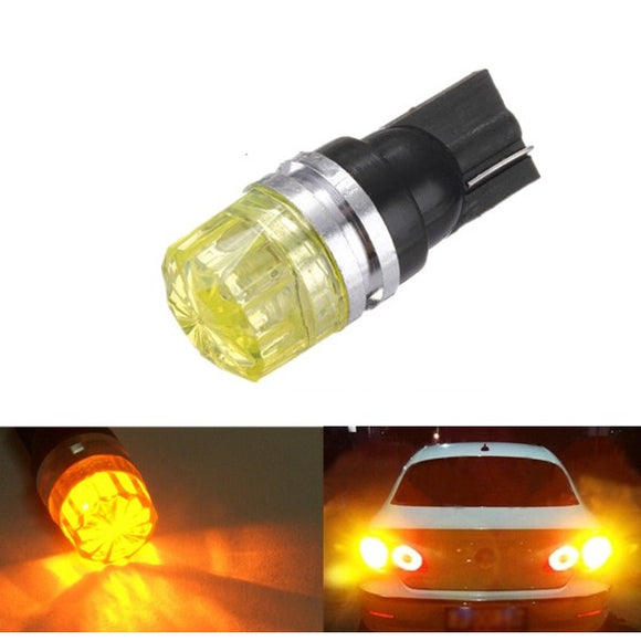 1.5W Car Wedge Amber Yellow LED T10 Side Tail Turn Light COB Bulb Lamp