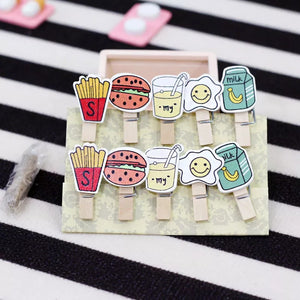 10Pcs/1Set Windshield Clip Food Sealing Clips Photo Hamburger Milk