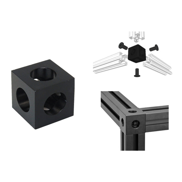 V-slot Cube Corner Prism Connector Adjustable Wheel Bracket For 3D Printer CNC Part