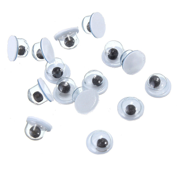1000pcs 3mm Movable Black Wiggly Wobbly Googly Eyes For DIY Scrapbooking Crafts