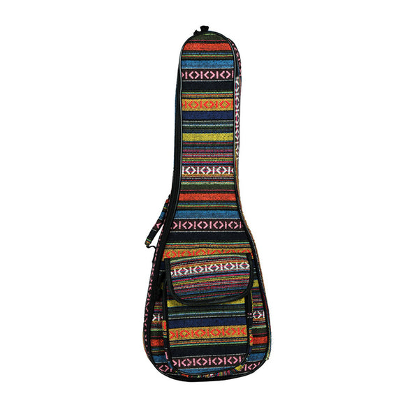 23 Inch Ukulele National Wind Color Bag with Shoulder Belt for Mini Guitar Ukulele