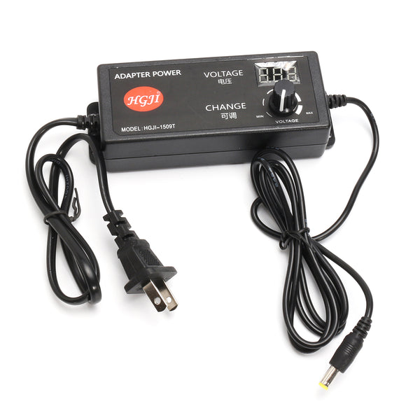 AC/DC Adjustable Power Adapter Supply 4-24V 2.5A 60W Speed Control Volt Display