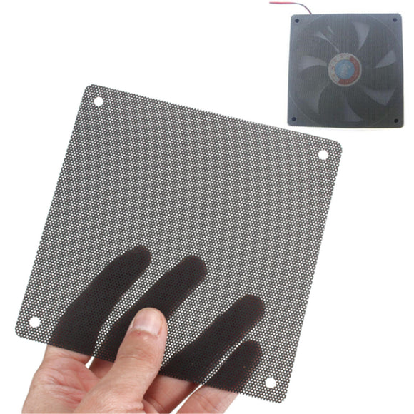 Cuttable Black PVC PC Fan Dust Filter Dustproof Case Computer Mesh 120mm