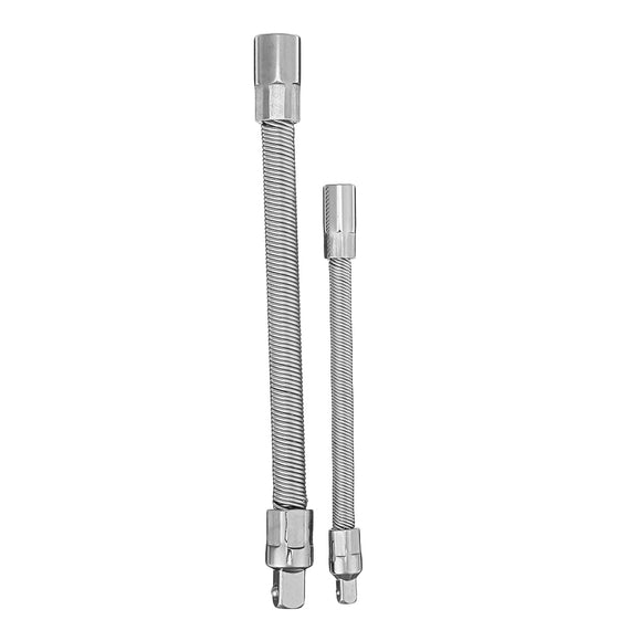 1/4 Inch 3/8 Inch Flexible Shaft Ratchet Socket Wrench Square Head Drill Extension Rod Bar Adapter Tool