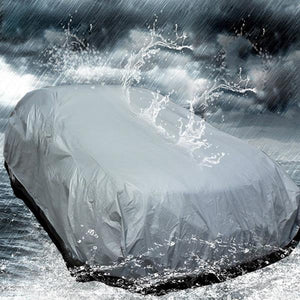 PEVA YXL Size Full Car Cover Single Layer Waterproof Anti-UV Dust Resistant Protection Covering