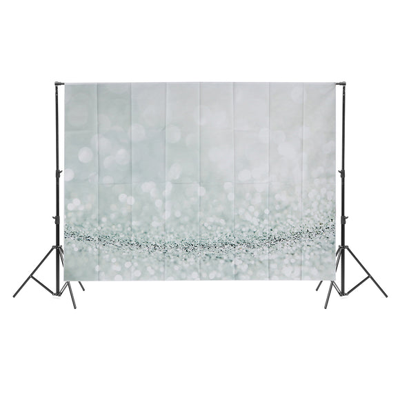 5x7ft/3x5ft Silver Glitter Bokeh Thin Vinyl Photography Backdrop Background Studio Photo Prop