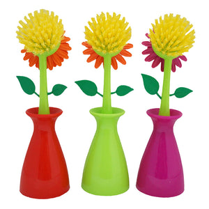 Creative Sun Flower Cleaning Brush Pan Pot Cleaning Tool for Kitchen Multi-function Dishwashing Brus