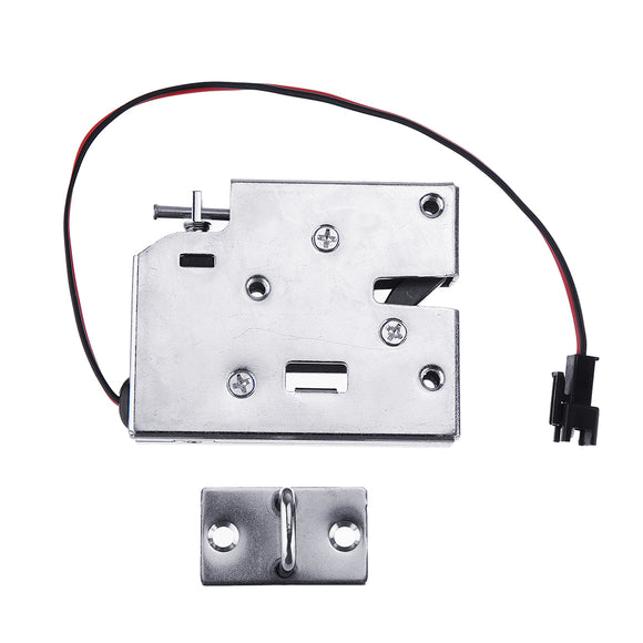 K6855 12V DC 2A Electric Magnetic Intelligent Cabinet Door Lock Fail Secure with Manual Unlock Handle