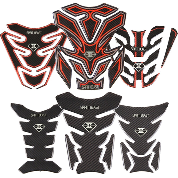 Motorcycle Sticker Tank Pad Decals Protector 3D Logo Night Light