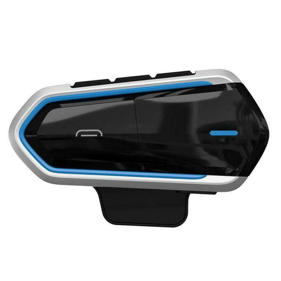 Motorcycle Helmet Headset MP3 Microphone with bluetooth Function Blue Frame QTB35