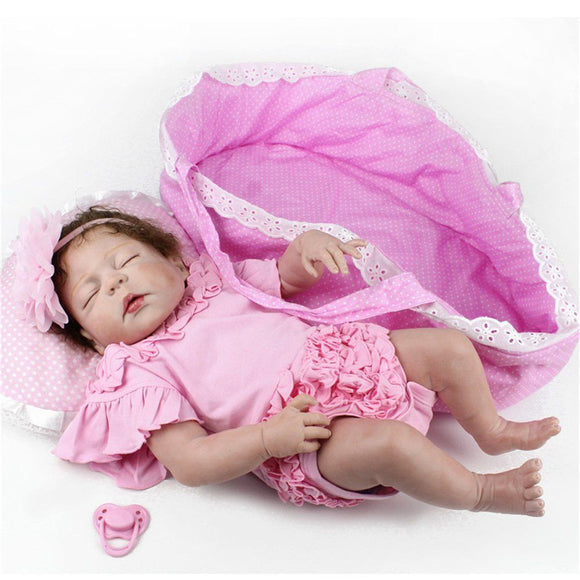 55cm Real Life Reborn Baby Doll Full Body Soft Vinyl Silicone Baby Doll Gift