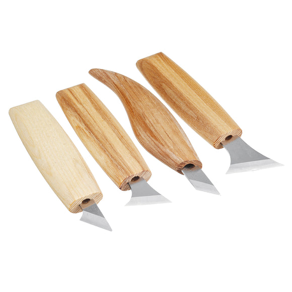 4pcs Wood Carving Cutter Woodworking Tool Whittling Beaver Craft