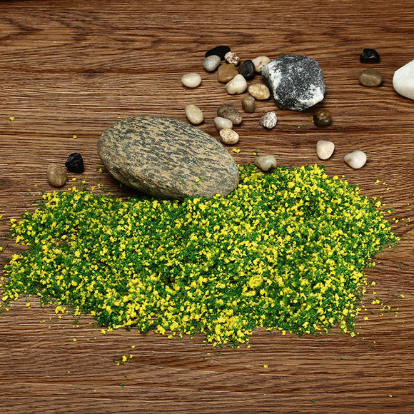 DIY Handmade Building Model Material Grass Tree Sponge Powder Green Yellow Mixture Pollen