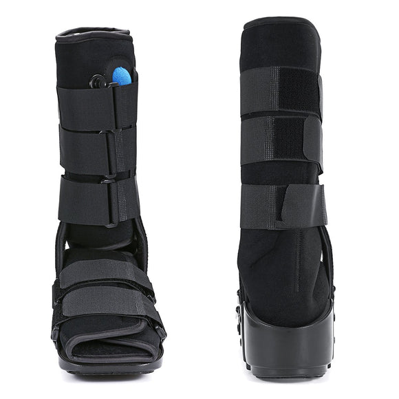 Knee Ankle Foot Orthosis Support Brace Achilles Tendon Boot Adjustable Pneumatic Breathable Rehabilitation Training Protector Device Enhance Blood Circulation