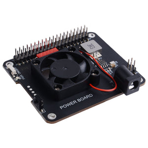 DockerPi Power Board Expansion Board With Cooling Fan For Raspberry Pi 4B/3B/3B+ / Banana Pi / Orange Pi