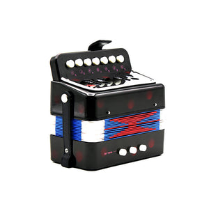 Mini 7 Keys 2 Bass Accordion Educational Musical Instrument Rhythm Band for Kids