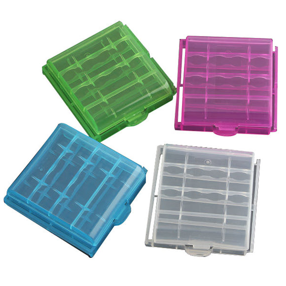 1pcs Plastic Box Case Storage For 4x14500/AA Li-ion Battery