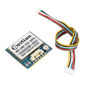 5PCS Beitian BS-280 232 GPS Receiver Module 1PPS Timing With Flash + GPS Antenna
