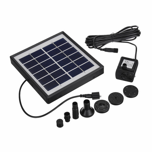 1.5W Brushless DC Multi-functional Solar Panel Fountain Pump Aquarium Fish Tank Pond Oxygen Pump