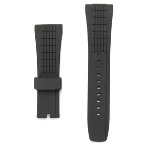 20-26mm Silicone Black Watch Band Strap For Seiko Velatura Watch Replaceable