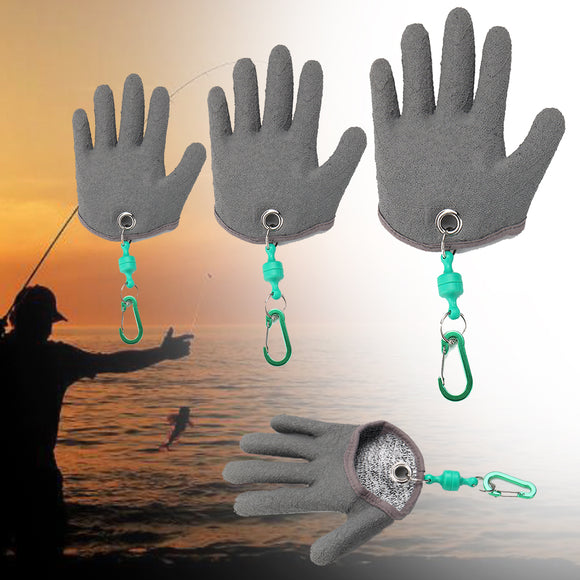 1 Pcs Fishing Gloves Safety Magnet Release Keychain Fishing Right Hand Protection Glove