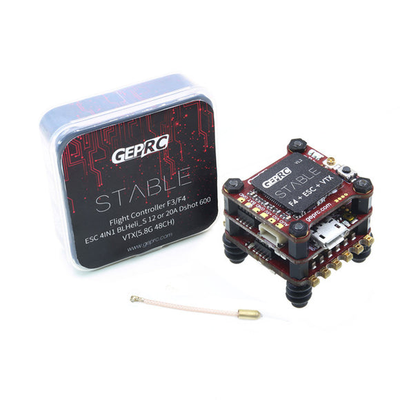 20x20mm Geprc Stable F4 Mini Tower Omnibus F4 Flight Controller & 12A BL_S ESC & 48CH 25/100/200mW VTX