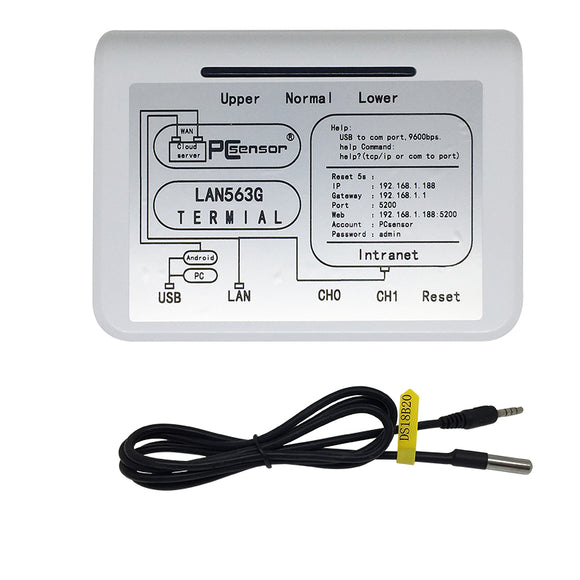 LAN563G_D1 Network Temperature Humidity Monitoring System Temperature Detector -40~+125 Intelligent Temperature Alarm Syst