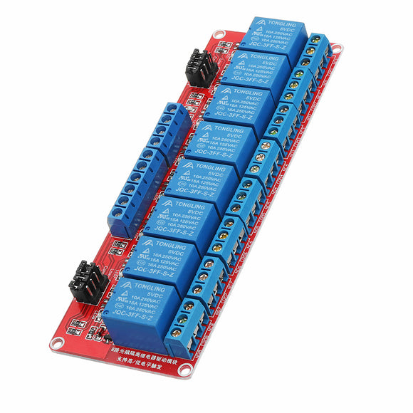 5V 8 Channel Level Trigger Optocoupler Relay Module For Arduino