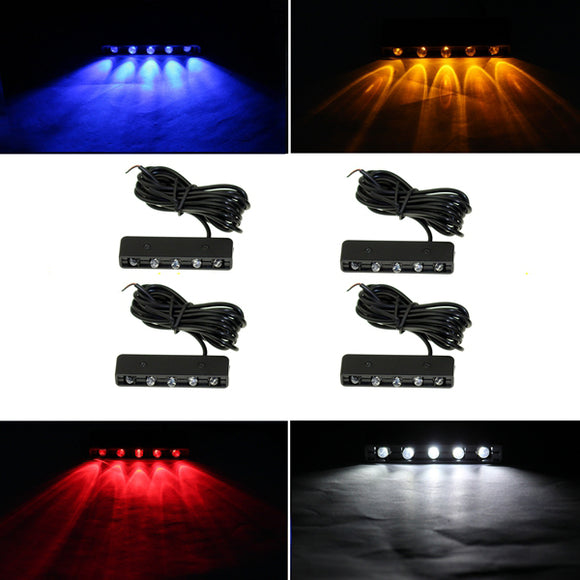 12V Motorcycle Scooter SUV General Modification LED License Plate Lights