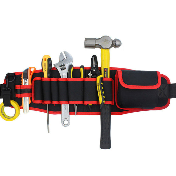 Electricians Adjustable Waist Pocket Belt Tool Bag Pouch Hand Repair Tool Organizer