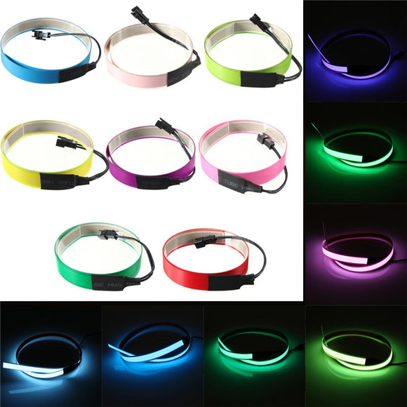 Colorful  Electroluminescent Tape EL Wire 8 Colors Inverter DC 12V 60cm*14mm