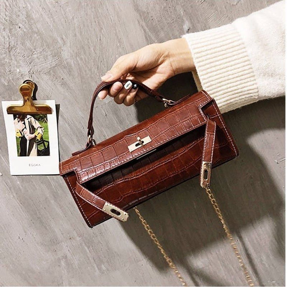 Women's Vintage Hasp Shoulder Bag Crossbody Bag Handbag