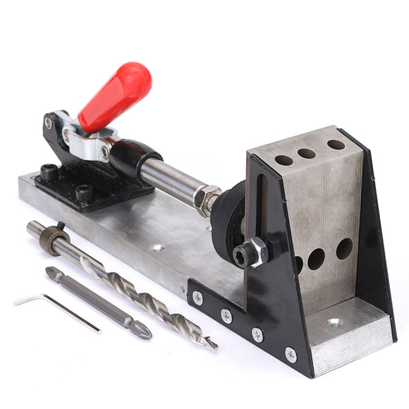 Adjustable Wood Working Tool Pocket Aluminum Alloy Hole Puncher with Accessories