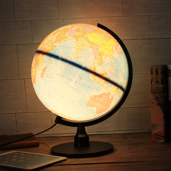 Universal LED World Globe Rotating Swivel Map Of Earth Atlas Geography